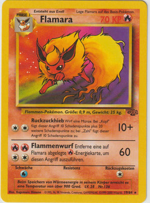Flamara (Rare) 19/64 Dschungel Jungle - Deutsch - Good