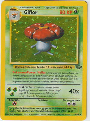 Giflor Holo 15/64 Dschungel Jungle - Deutsch - Light Played - Played