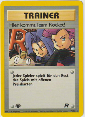 Hier kommt Team Rocket 1 Edition 71/82 Team Rocket- Deutsch - Good