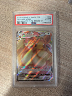 Eevee Vmax SWSH087 PSA 8 - Englisch