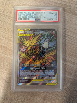 Moltres & Zapdos & Articuno GX (SM 210) PSA 7 - Englisch