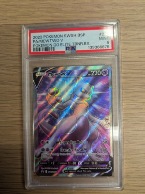 Mewtwo V SWSH229 PSA 9 - Englisch