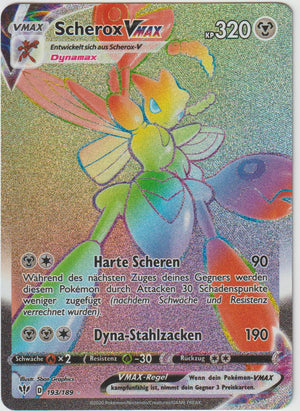Scherox VMAX 195/189- Schwert & Schild - Flammende Finsternis - Deutsch - Near Mint
