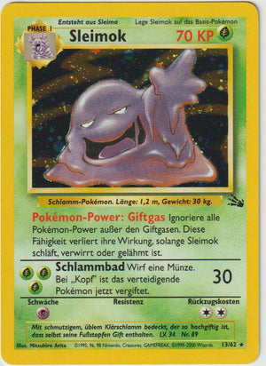 Sleimok Holo 13/62 Fossil - Deutsch - Near Mint