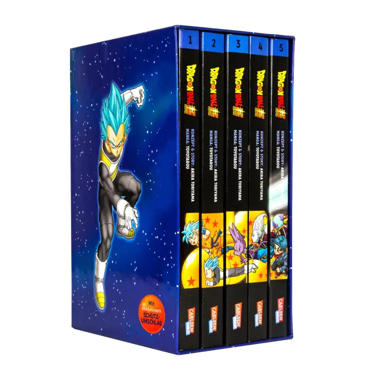 Dragon Ball Super Bände 1-5 im Sammelschuber mit Extra  -  Akira Torijama