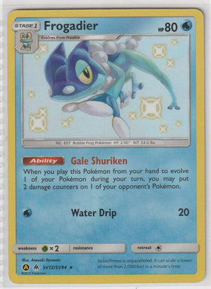 Frogadier SV12/SV94 Hidden Fates - Englisch - Near Mint