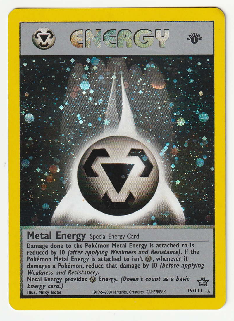 Metal Energy Holo 1 Edition 19/111 Neo Genesis - Englisch - Excellent *