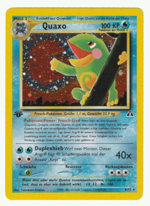 Quaxo Holo 1 Edition 8/75 Neo Entdeckung - Deutsch - Near Mint