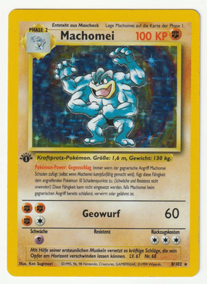 Machomei 1 Edition 18/102 Base Set - Deutsch - Excellent