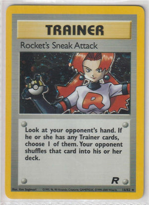 Rockets Sneak Attack 16/82 Team Rocket- Englisch - Excellent