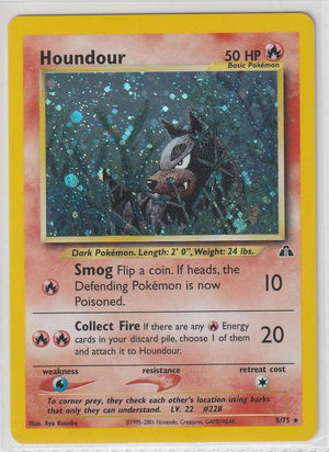 Houndour 5/75 Neo Entdeckung - Englisch - Excellent - Near Mint