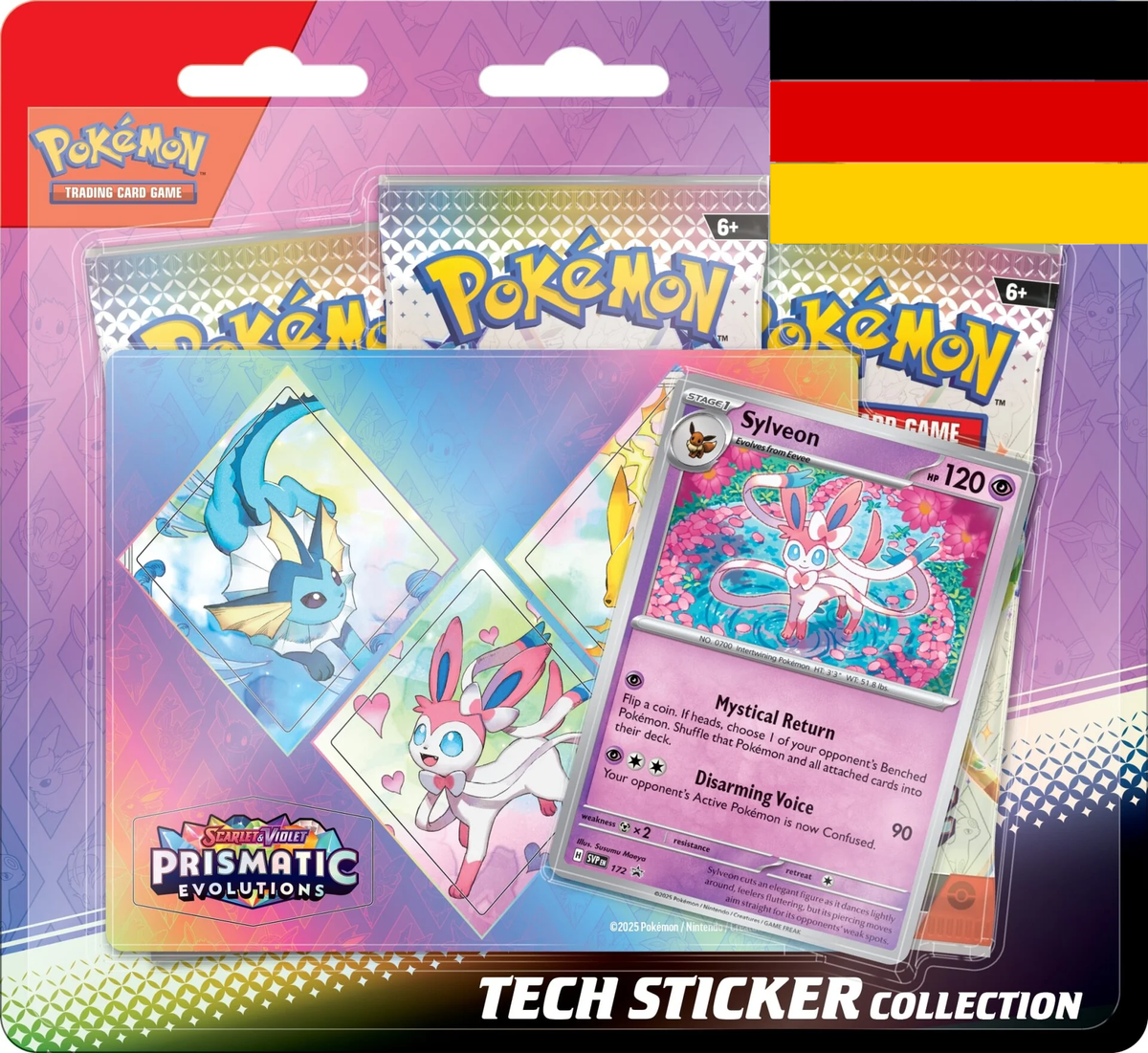 Scarlet & Violet - Prismatic Evolutions Tech Sticker Collection -Deutsch- Vorbestellung 17.01.25*