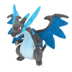 Mega Glurak X Plüschtier - Mega Charizard X All Star Collection Pokemon Center Original -   26 cm