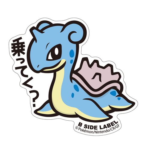 B-SIDE LABEL Pokemon Aufkleber / Sticker Lapras- Pokemon Center Japan Original