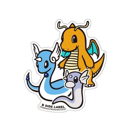 B-SIDE LABEL Pokemon Aufkleber/Sticker Dratini,Dragonir,Dragoran  - Pokemon Center Japan Original