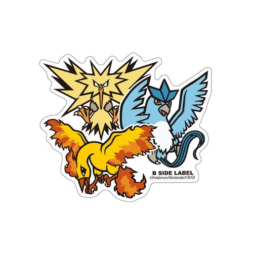 B-SIDE LABEL Pokemon Aufkleber/ Sticker Zapdos,Arktos,Lavados  - Pokemon Center Japan Original