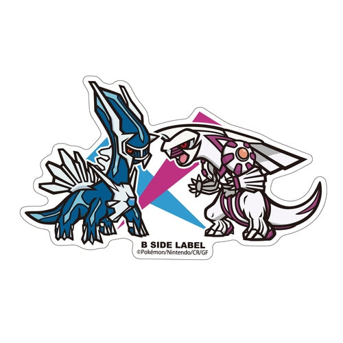 B-SIDE LABEL Pokemon Aufkleber/Sticker Dialga&amp;Palkia   - Pokemon Center Japan Original
