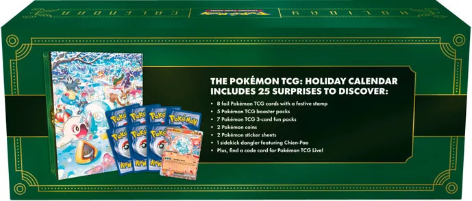 Pokemon Adventskalender 2024 - Holiday Calendar Kalender - Englisch