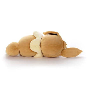 Schlafendes Evoli Plüschtier Eevee Plushie - Pokemon Center Japan Original -Takara Tomy
