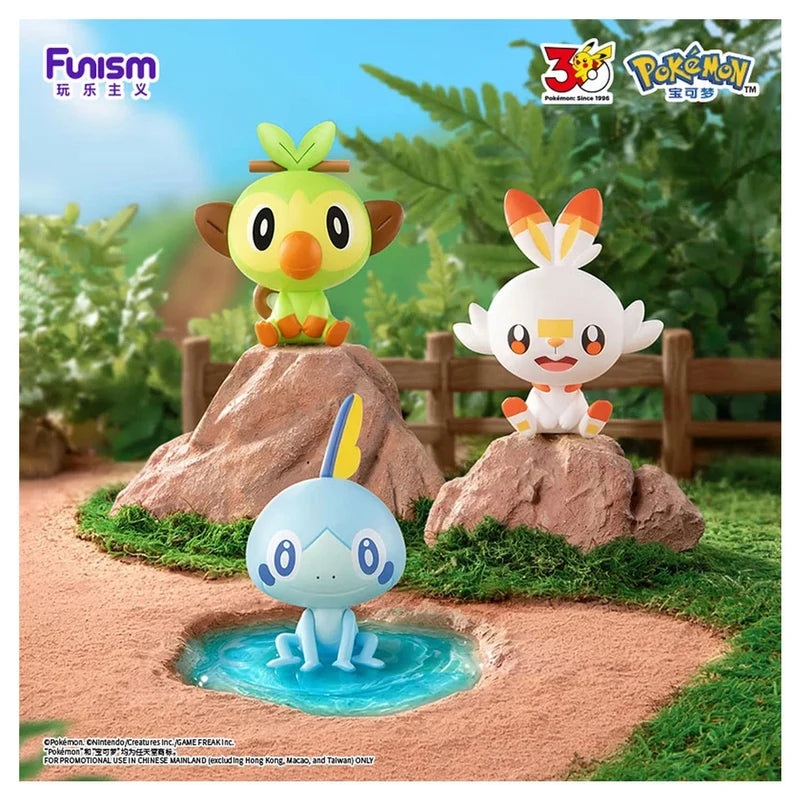 Pokémon Funism 30th Anniversary Blind Box Figuren Starter Set Pokeball Koffer