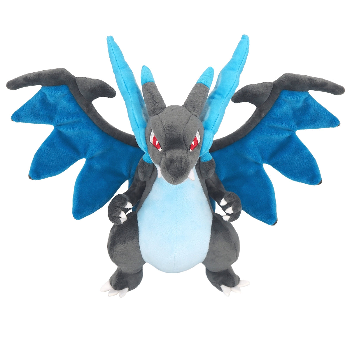Mega Glurak X Plüschtier - Mega Charizard X All Star Collection Pokemon Center Original -   26 cm