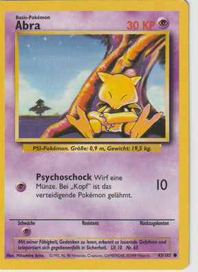 Abra 43/102 Base Set - Deutsch - Good