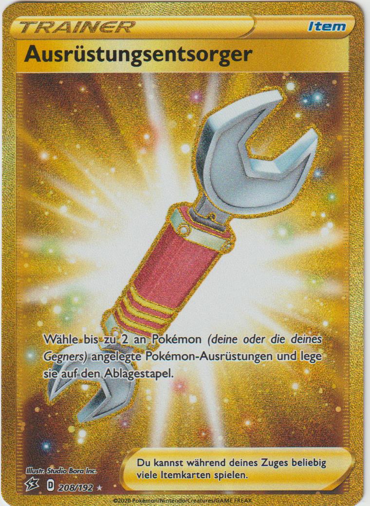 Ausrüstungsentsorger 208/189- Schwert &amp; Schild - Flammende Finsternis - Deutsch - Near Mint