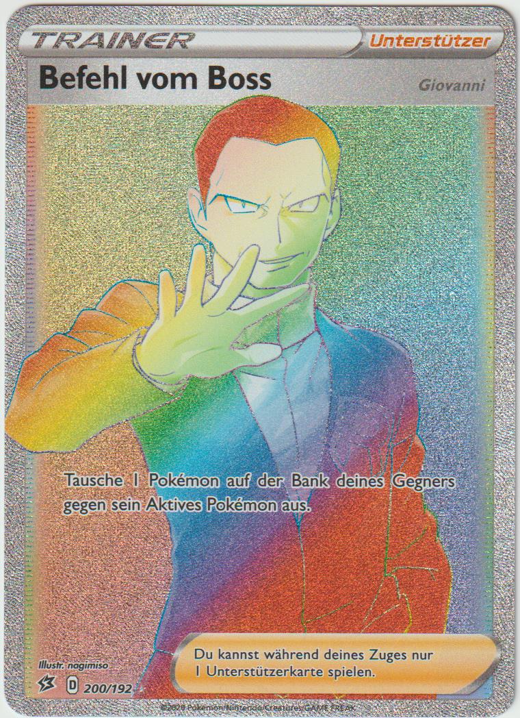 Befehl vom Boss RB 200/192 - Schwert &amp; Schild - Clash der Rebellen - Deutsch - Near Mint