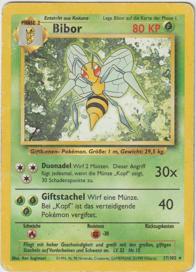 Bibor Rare 17/102 Base Set - Deutsch - Poor