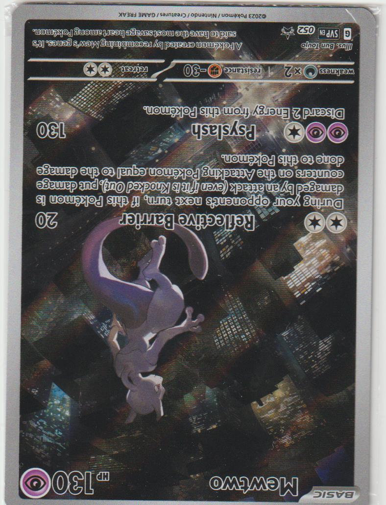 Mewtu ex Promokarte 052 - Sealed - Karmesin &amp; Purpur - 151 - Englisch - Near Mint