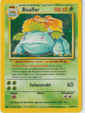 Bisaflor Holo15/102 Base Set - Deutsch - Good