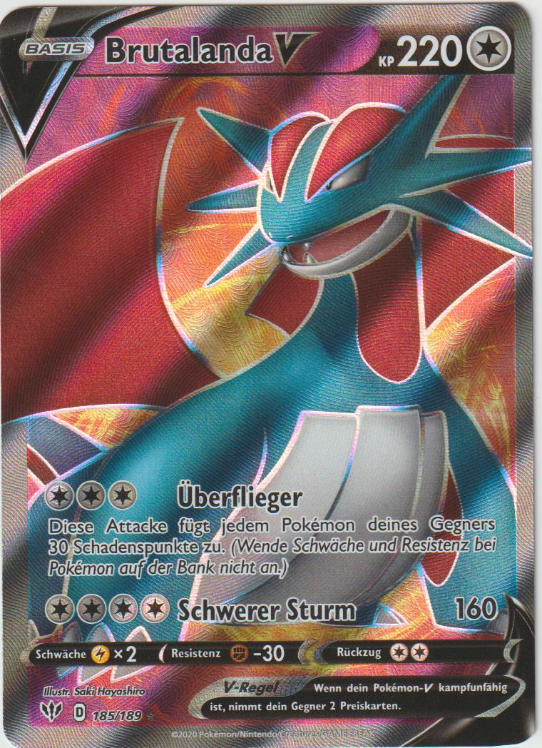 Brutalanda V 185/189- Schwert &amp; Schild - Flammende Finsternis - Deutsch - Near Mint