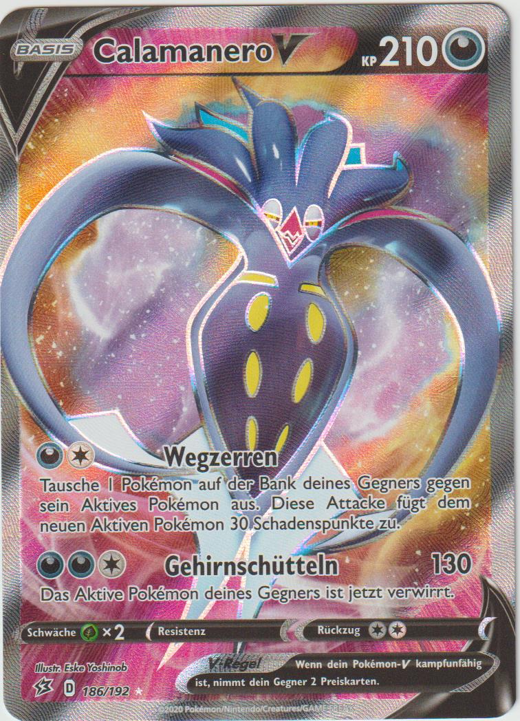 Calamanero V 186/192 Full Art - Schwert &amp; Schild - Clash der Rebellen - Deutsch - Near Mint