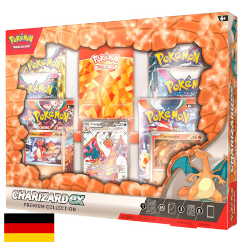 Pokemon Glurak/Charizard EX Premium Collection – Deutsch