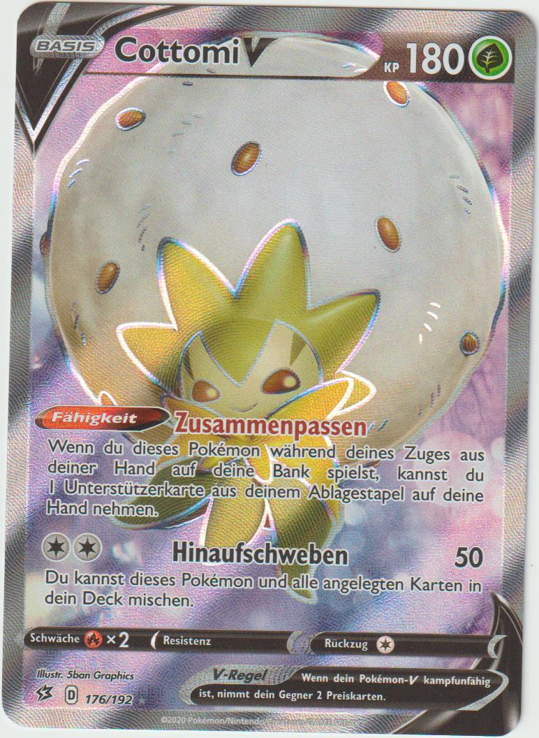 Cottomi V 176/192 Full Art - Schwert &amp; Schild - Clash der Rebellen - Deutsch - Near Mint