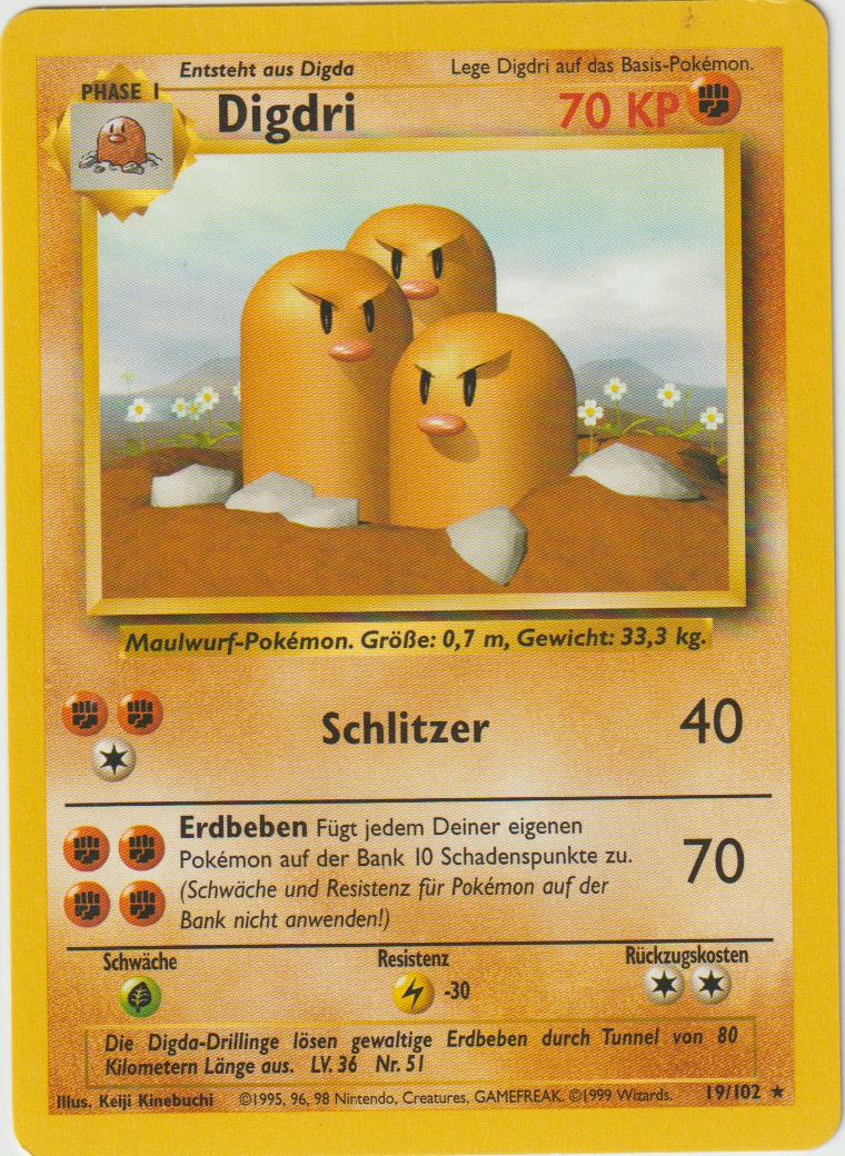 Digdri 19/102 Base Set - Deutsch - Good