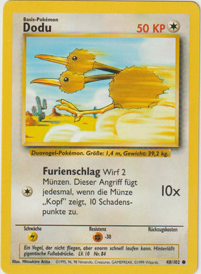 Dodu 48/102 Base Set - Deutsch - Good