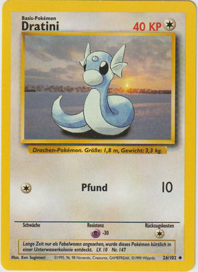 Dratini 26/102 Base Set - Deutsch - Good