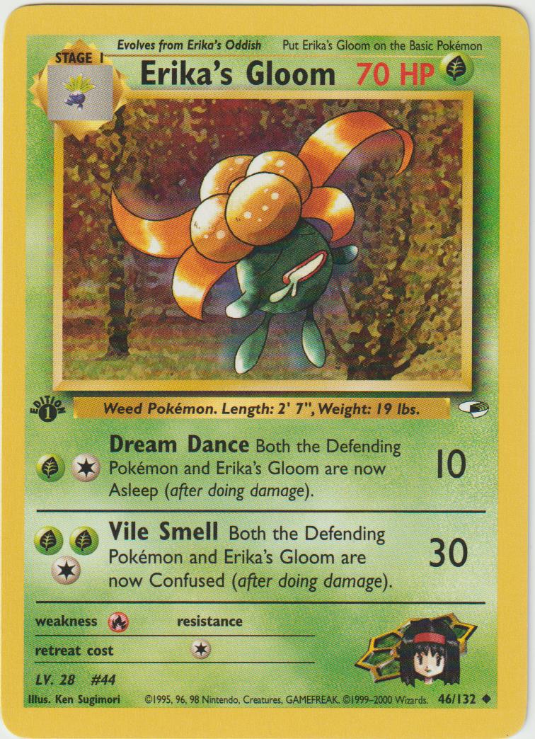 Erika&#39;s Gloom 1 Edition 46/132 Gym Heroes - Englisch - Good