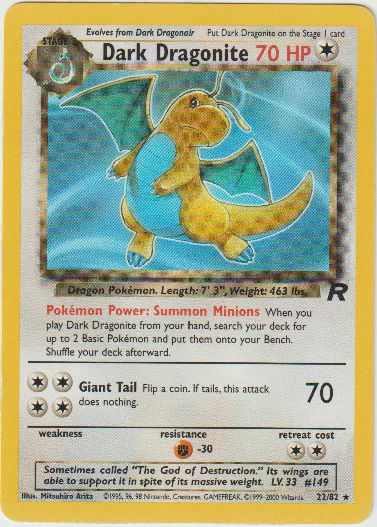 Dunkles Dragoran 22/82 Team Rocket - Englisch - Good