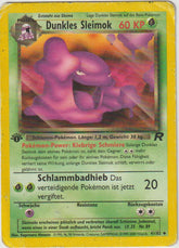 Dunkles Sleimok 1 Edition  41/82 Team Rocket - Deutsch - Damaged