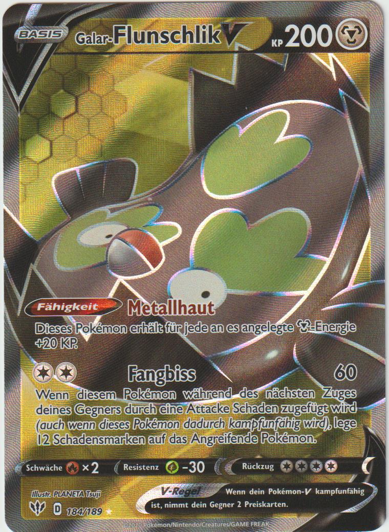 Flunschlik V 184/189- Schwert &amp; Schild - Flammende Finsternis - Deutsch - Near Mint