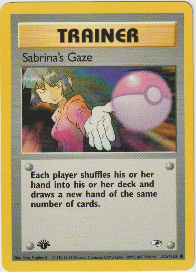 Sabrina&#39;s Gaze 1 Edition 125/132 Gym Heroes - Englisch - Good - Light Played