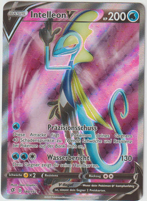 Intelleon V 180/192 Full Art - Schwert & Schild - Clash der Rebellen - Deutsch - Near Mint