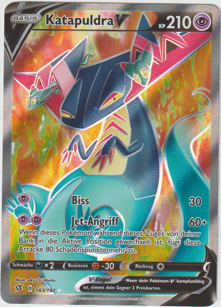 Katapuldra V 183/192 Full Art - Schwert &amp; Schild - Clash der Rebellen - Deutsch - Near Mint