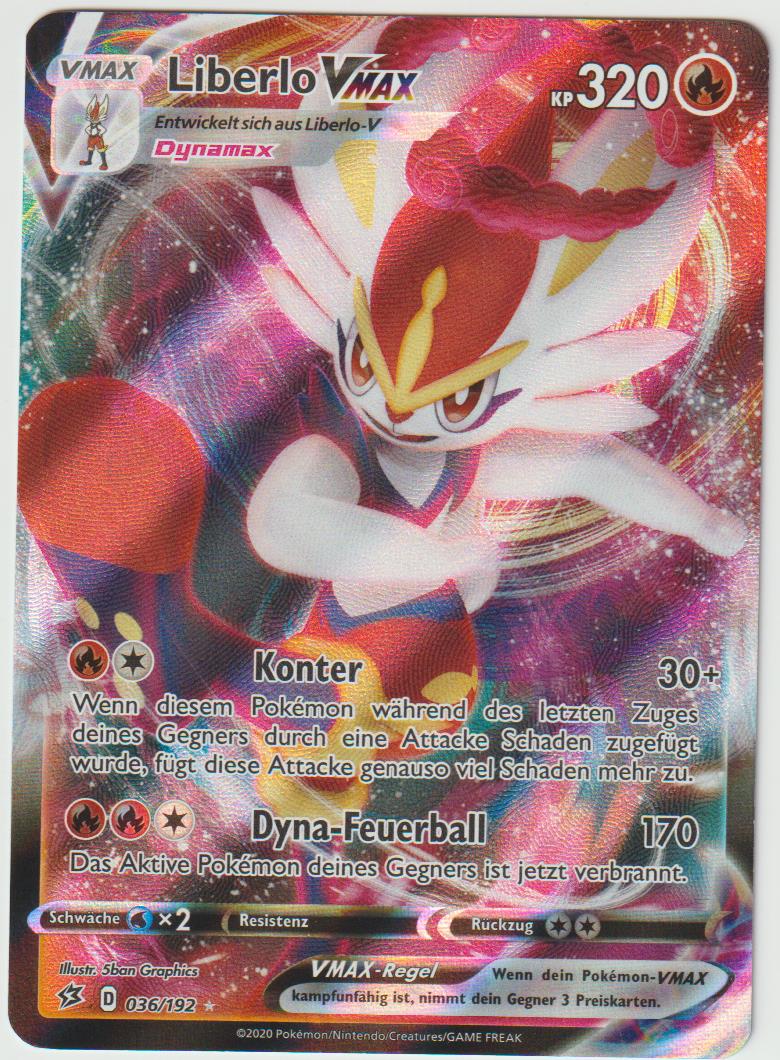 Liberlo VMAX 036/192 - Schwert &amp; Schild - Clash der Rebellen - Deutsch - Near Mint