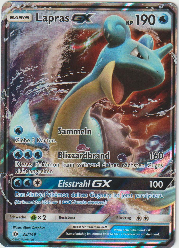 Lapras GX 35/149 - Sonne & Mond - Deutsch - Near Mint