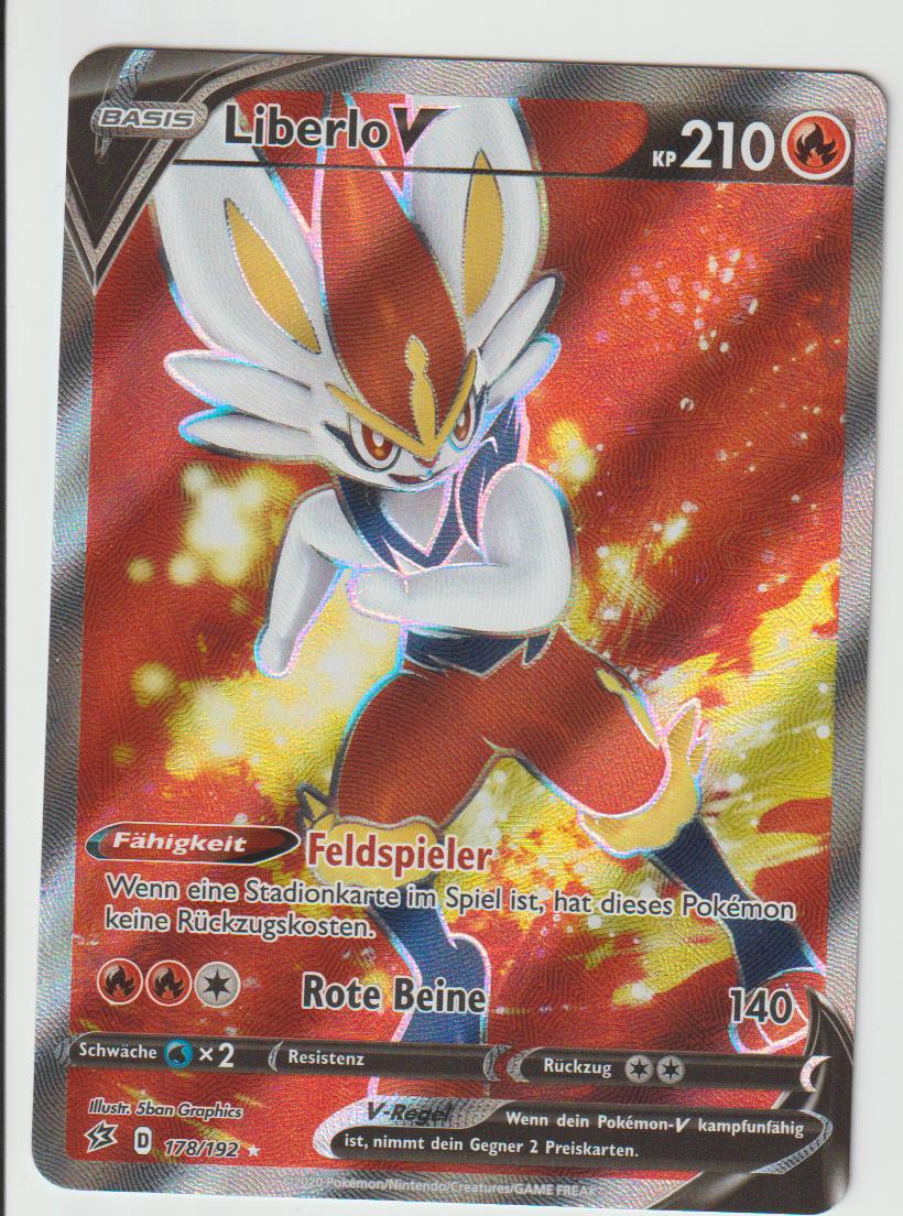 Liberlo V 178/192 Full Art - Schwert &amp; Schild - Clash der Rebellen - Deutsch - Near Mint