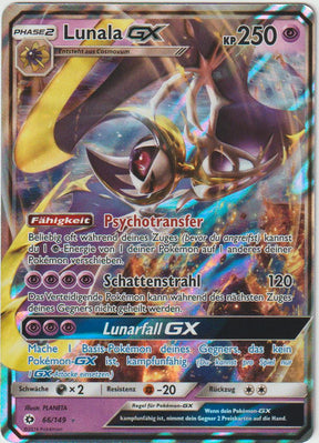 Lunala GX 66/149 - Sonne & Mond - Deutsch - Near Mint