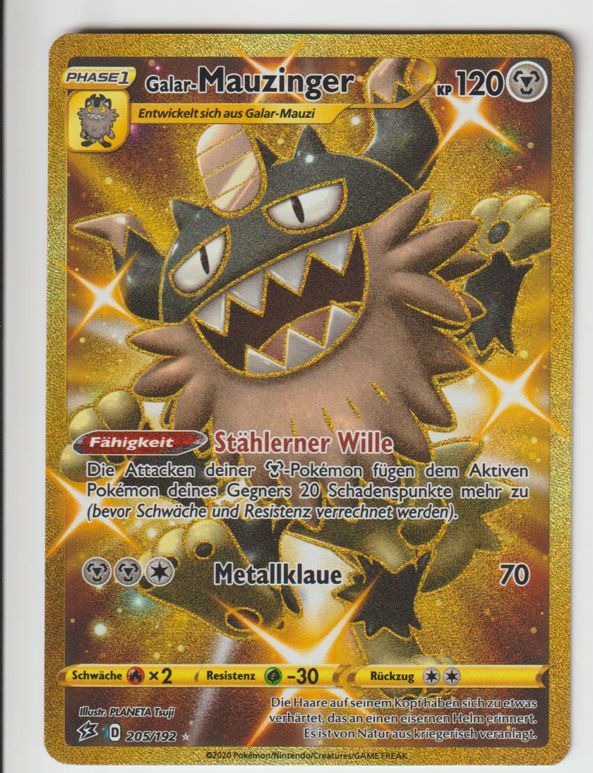 Galar-Mauzinger 205/189- Schwert &amp; Schild - Flammende Finsternis - Deutsch - Near Mint